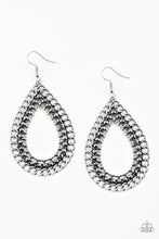 Load image into Gallery viewer, Mechanical Marvel- Silver Earrings- Paparazzi Accessories