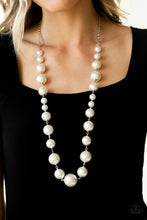 Load image into Gallery viewer, Pearl Prodigy- White and Silver Necklace- Paparazzi Accessories