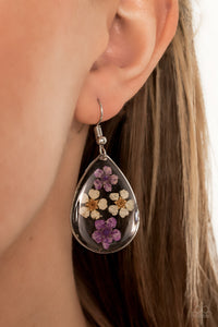 Perennial Prairie- Purple and Yellow Earrings- Paparazzi Accessories