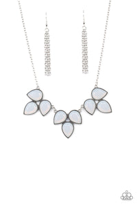 Prairie Fairytale- White and Silver Necklace- Paparazzi Accessories