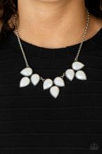 Load image into Gallery viewer, Prairie Fairytale- White and Silver Necklace- Paparazzi Accessories