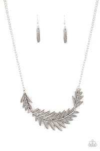 Queen Of The QUILL- Silver Necklace- Paparazzi Accessories