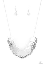 Load image into Gallery viewer, Radial Waves- Silver Necklace- Paparazzi Accessories