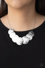 Load image into Gallery viewer, Radial Waves- Silver Necklace- Paparazzi Accessories