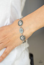 Load image into Gallery viewer, Secret Garden Glamour- Purple and Silver Bracelet- Paparazzi Accessories