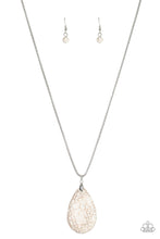 Load image into Gallery viewer, Sedona Sandstone- White and Silver Necklace- Paparazzi Accessories