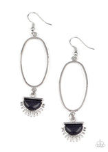 Load image into Gallery viewer, SOL Purpose- Blue and Silver Earrings- Paparazzi Accessories