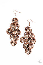 Load image into Gallery viewer, Star Spangled Shine- Copper Earrings- Paparazzi Accessories