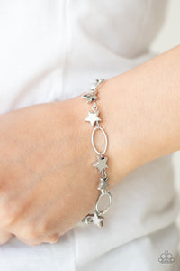 Stars And Sparks- Silver Bracelet- Paparazzi Accessories