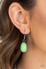 Load image into Gallery viewer, Take The COLOR Wheel!- Green and Silver Necklace- Paparazzi Accessories