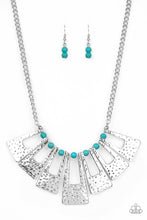 Load image into Gallery viewer, Terra Takeover- Blue and Silver Necklace- Paparazzi Accessories