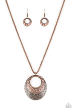 Load image into Gallery viewer, Texture Trio- Copper Necklace- Paparazzi Accessories