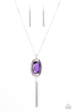 Load image into Gallery viewer, Timeless Talisman- Purple and Silver Necklace- Paparazzi Accessories