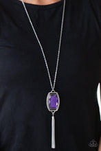 Load image into Gallery viewer, Timeless Talisman- Purple and Silver Necklace- Paparazzi Accessories