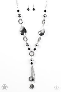 Total Eclipse Of The Heart- Black and Silver Necklace- Paparazzi Accessories
