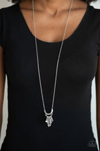 Load image into Gallery viewer, Trendsetting Trinket- Silver Necklace- Paparazzi Accessories
