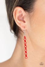 Load image into Gallery viewer, Turn Up The Volume- Red and Silver Necklace- Paparazzi Accessories
