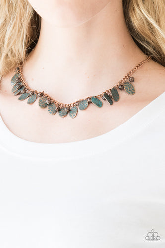 Vintage Gardens- Copper Necklace- Paparazzi Accessories