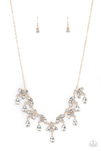 Load image into Gallery viewer, Vintage Royale- White and Gold Necklace- Paparazzi Accessories