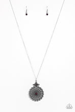 Load image into Gallery viewer, Walk On The WILDFLOWER Side- Purple and Silver Necklace- Paparazzi Accessories