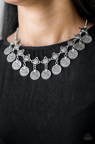 Walk The Plank- Silver Necklace- Paparazzi Accessories