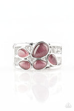 Load image into Gallery viewer, Dreamy Glow- Purple and Silver Ring- Paparazzi Accessories