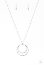 Load image into Gallery viewer, Front and EPICENTER- Silver Necklace- Paparazzi Accessories