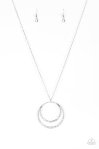 Front and EPICENTER- Silver Necklace- Paparazzi Accessories