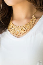 Load image into Gallery viewer, Petunia Paradise- Gold Necklace- Paparazzi Accessories