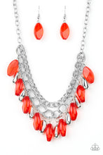 Load image into Gallery viewer, Spring Daydream- Red and Silver Necklace- Paparazzi Accessories