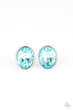 Load image into Gallery viewer, Stunning Shine- Blue and Silver Earrings- Paparazzi Accessories