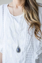 Load image into Gallery viewer, Total Tranquility- Blue and Silver Necklace- Paparazzi Accessories