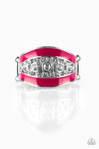 Trending Treasure- Pink and Silver Ring- Paparazzi Accessories