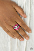 Load image into Gallery viewer, Trending Treasure- Pink and Silver Ring- Paparazzi Accessories