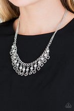 Load image into Gallery viewer, Valentines Day Drama- White and Silver Necklace- Paparazzi Accessories