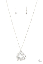 Load image into Gallery viewer, A Mother&#39;s Heart- White and Silver Necklace- Paparazzi Accessories