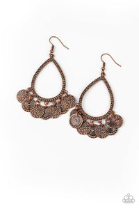 All In Good CHIME- Copper Earrings- Paparazzi Accessories