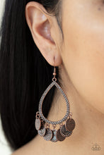 Load image into Gallery viewer, All In Good CHIME- Copper Earrings- Paparazzi Accessories