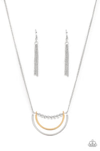 Artificial Arches- Gold and Silver Necklace- Paparazzi Accessories