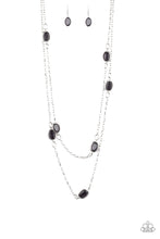 Load image into Gallery viewer, Back For More- Black and Silver Necklace- Paparazzi Accessories