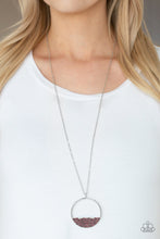 Load image into Gallery viewer, Bet Your Bottom Dollar- Purple and Silver Necklace- Paparazzi Accessories