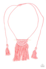 Load image into Gallery viewer, Between You and MACRAME- Pink Necklace- Paparazzi Accessories