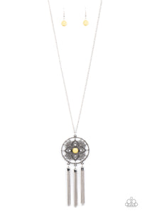 Chasing Dreams- Yellow and Silver Necklace- Paparazzi Accessories