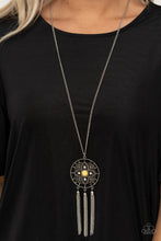 Load image into Gallery viewer, Chasing Dreams- Yellow and Silver Necklace- Paparazzi Accessories