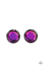 Load image into Gallery viewer, Double-Take Twinkle- Multicolored Gunmetal Earrings- Paparazzi Accessories