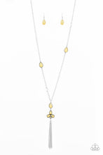 Load image into Gallery viewer, Eden Dew- Yellow and Silver Necklace- Paparazzi Accessories