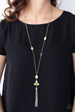 Load image into Gallery viewer, Eden Dew- Yellow and Silver Necklace- Paparazzi Accessories