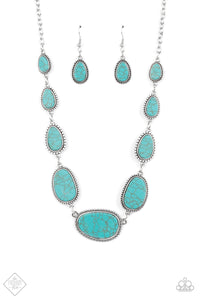 Elemental Eden- Blue and Silver Necklace- Paparazzi Accessories