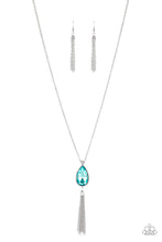 Load image into Gallery viewer, Elite Shine- Blue and Silver Necklace- Paparazzi Accessories