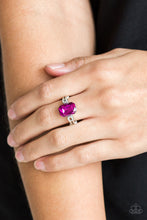 Load image into Gallery viewer, Feast Your Eyes- Pink and Silver Ring- Paparazzi Accessories